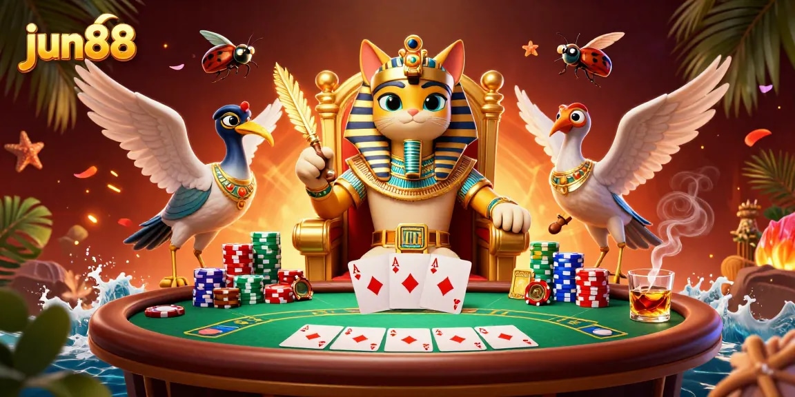 Experience thrilling poker action at jun88 with a creative blend of vibrant characters and gaming elements.