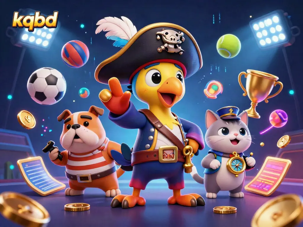 Engage with thrilling kqbd sports betting action featuring dynamic characters and vibrant sports elements.