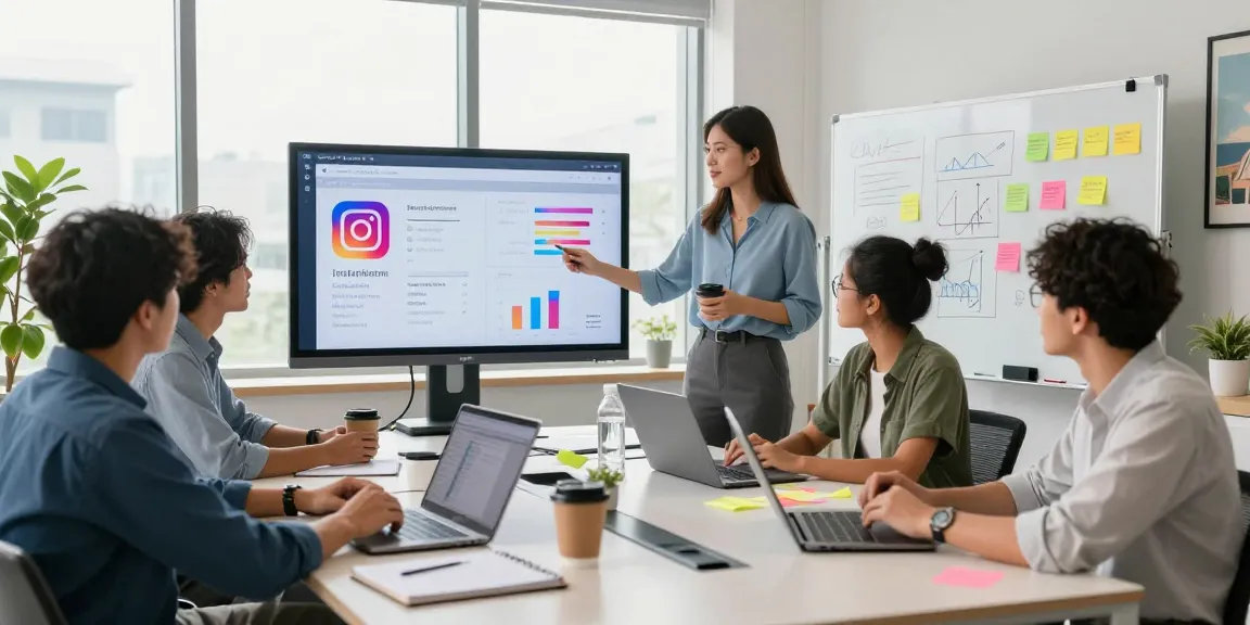現代的なオフィスでのインスタ フォロワー購入 おすすめのための革新的なチーム計画。