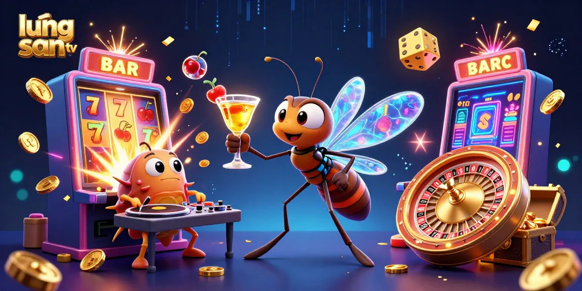 Lương Sơn TV offers an exciting casino vibe with a frozen mosquito mascot and a trilobite DJ.