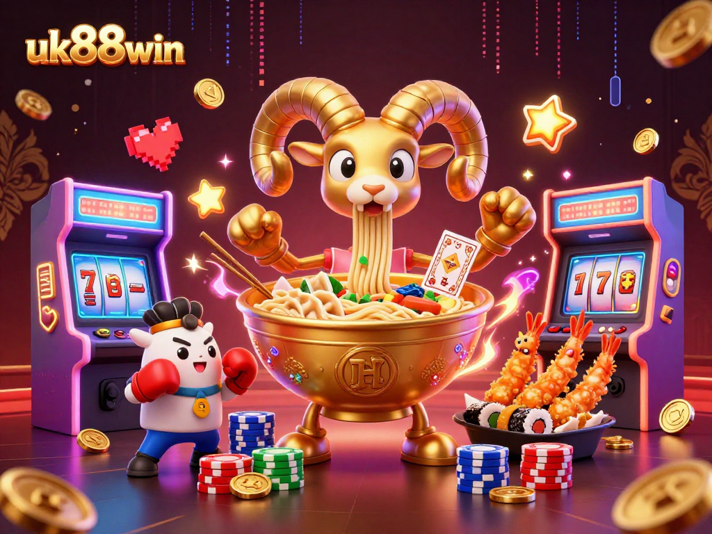 Engage with the fun of uk88win's casino experience, featuring vibrant characters in action.