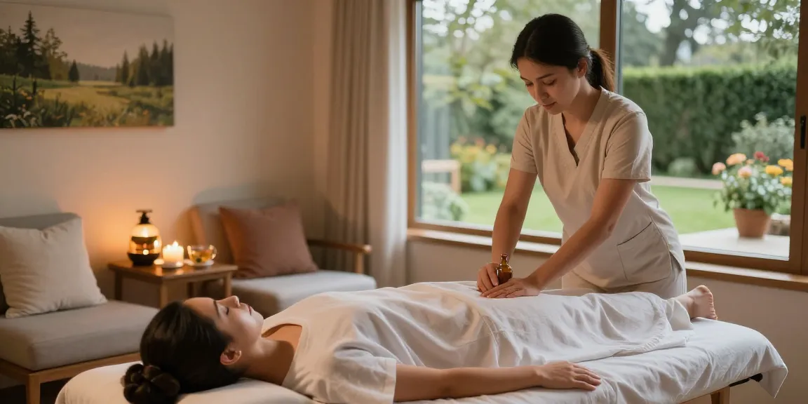 천안스웨디시 마사지 therapy 공간에서 편안하게 치료받는 모습