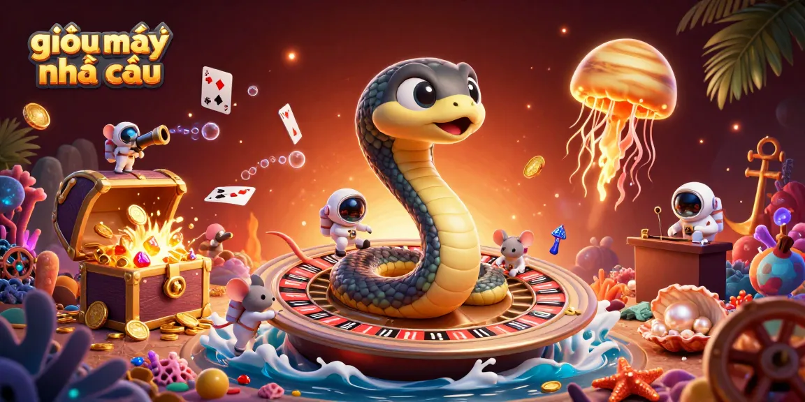 Experience the excitement of giải mã nhà cái with a thrilling cosmic casino scene featuring betting astronaut mice.