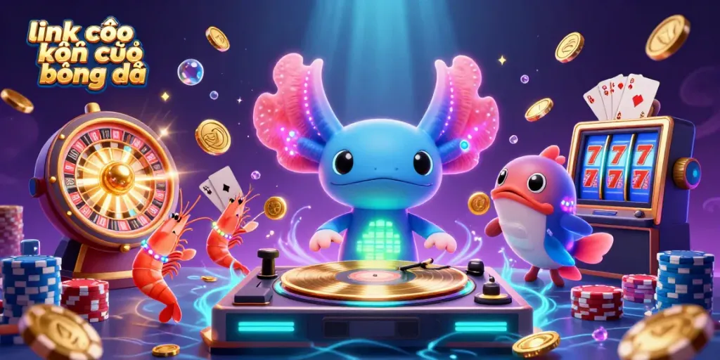 Experience the excitement with link vào kết quả bóng đá featuring vibrant 3D characters and dynamic gambling elements.