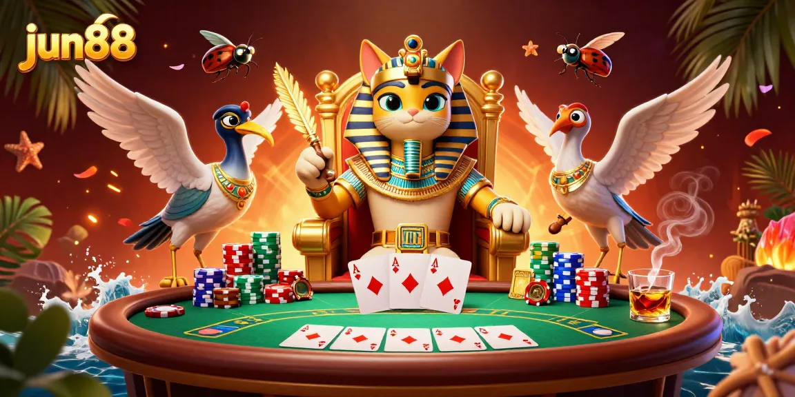 Experience thrilling poker action at jun88 with a creative blend of vibrant characters and gaming elements.
