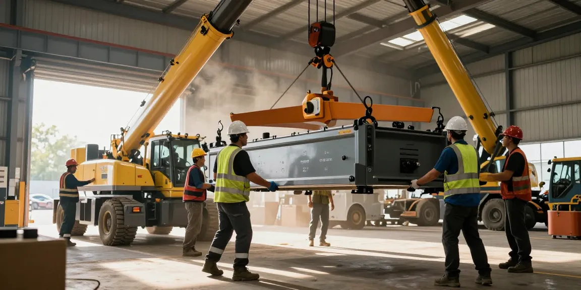 Machinery Movers team in action lifting heavy industrial equipment safely and efficiently.