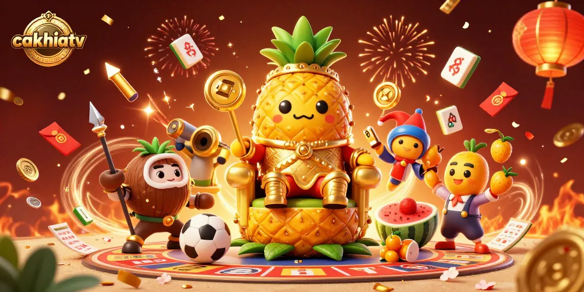 Cakhiatv showcases thrilling sports betting experiences with festive, action-filled 3D scenes.