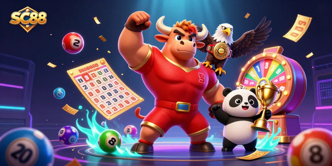 Engage in SC88's exciting lottery action with vibrant game elements and a winning atmosphere.