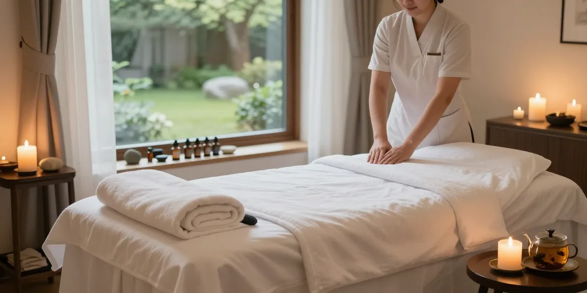 Enjoy a rejuvenating 서울출장안마 experience in a serene spa treatment room with soothing ambiance.