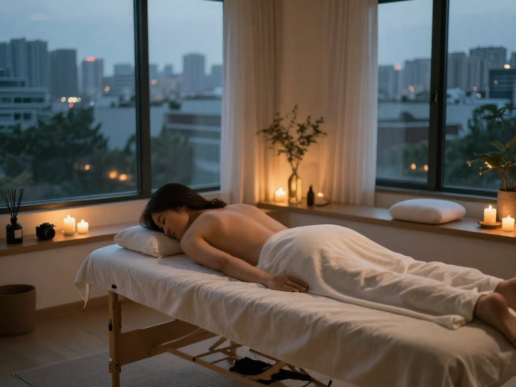 Experience relaxation with 용산출장안마 in a tranquil wellness space.