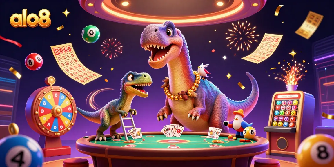 Join the excitement at alo8 as the brontosaurus brings lively gambling elements to life.